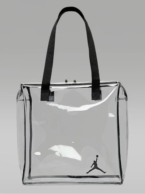 Jordan Clear Stadium Tote Bag with zipper closure - Picture 1 of 6
